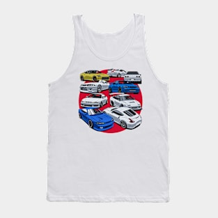 JDM cars Mix Tank Top